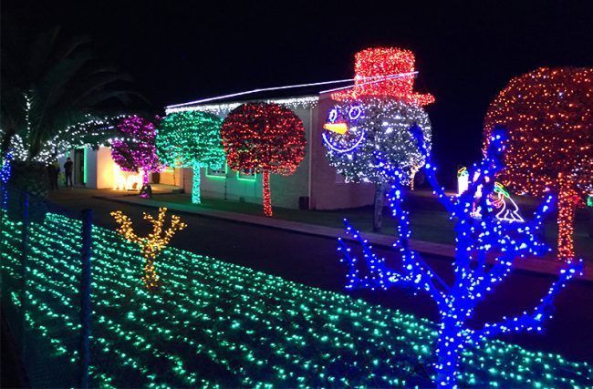 Csa de luces de Navidad de Parbayón